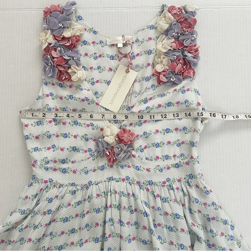 Loveshackfancy Womens Dresses | Shayna Mini Dress Lilac Crema Size 2 - Picture 9 of 14